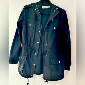 Aritzia Azure Skies Black Top Trooper Jacket